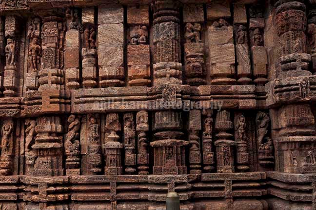 Monuments: Sun Temple Konark, Orissa (India) - One of the highly ornate carved wheels of Sun temple at Konark, Orissa, India. by Anil Sharma Photography