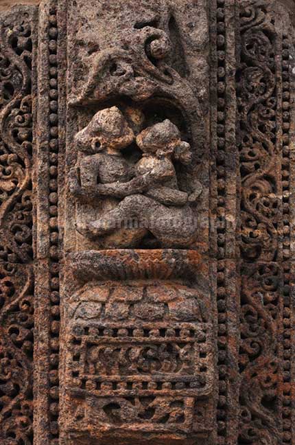 Monuments: Sun Temple Konark, Orissa (India) - Richly carved erotic sculptures at Konark Sun Temple, Bhubaneswar, Orissa, India. by Anil Sharma Photography