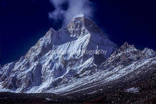 Nature-  Shivling Peak - Shivling Peak at Tapovan in Western Himalayas, Uttarakhand, India.