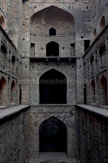 The historic 5000 years old “Agrasen Ki Baoli” or step well at Hailey Road, Connaught Place, New Delhi,