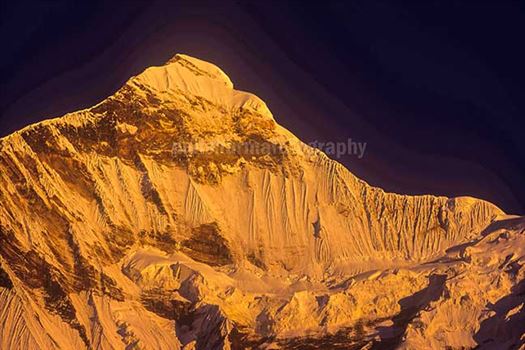 Nature-  Nanda Devi East - Snow covered Golden Nanda Devi East in Kumaon Himalalyas in Uttarakhand, India.