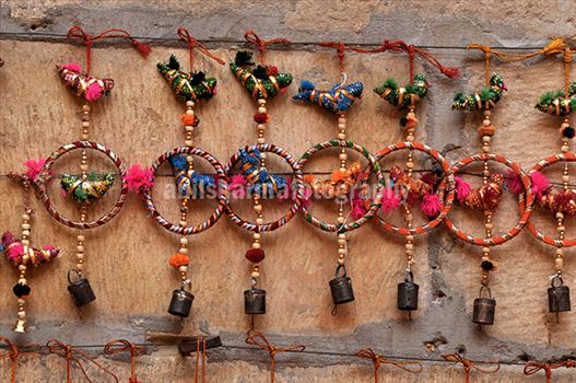 Handicraft items for sale at Jaisalmer Desert Festival.