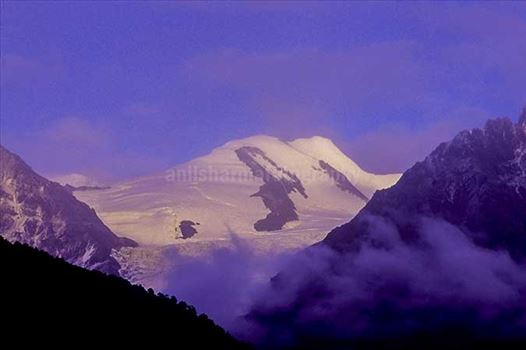 Lady of Keylong Glacier in Kinnaur District of Himachal Pradesh, India.